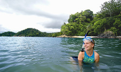 Having fun in the ocean